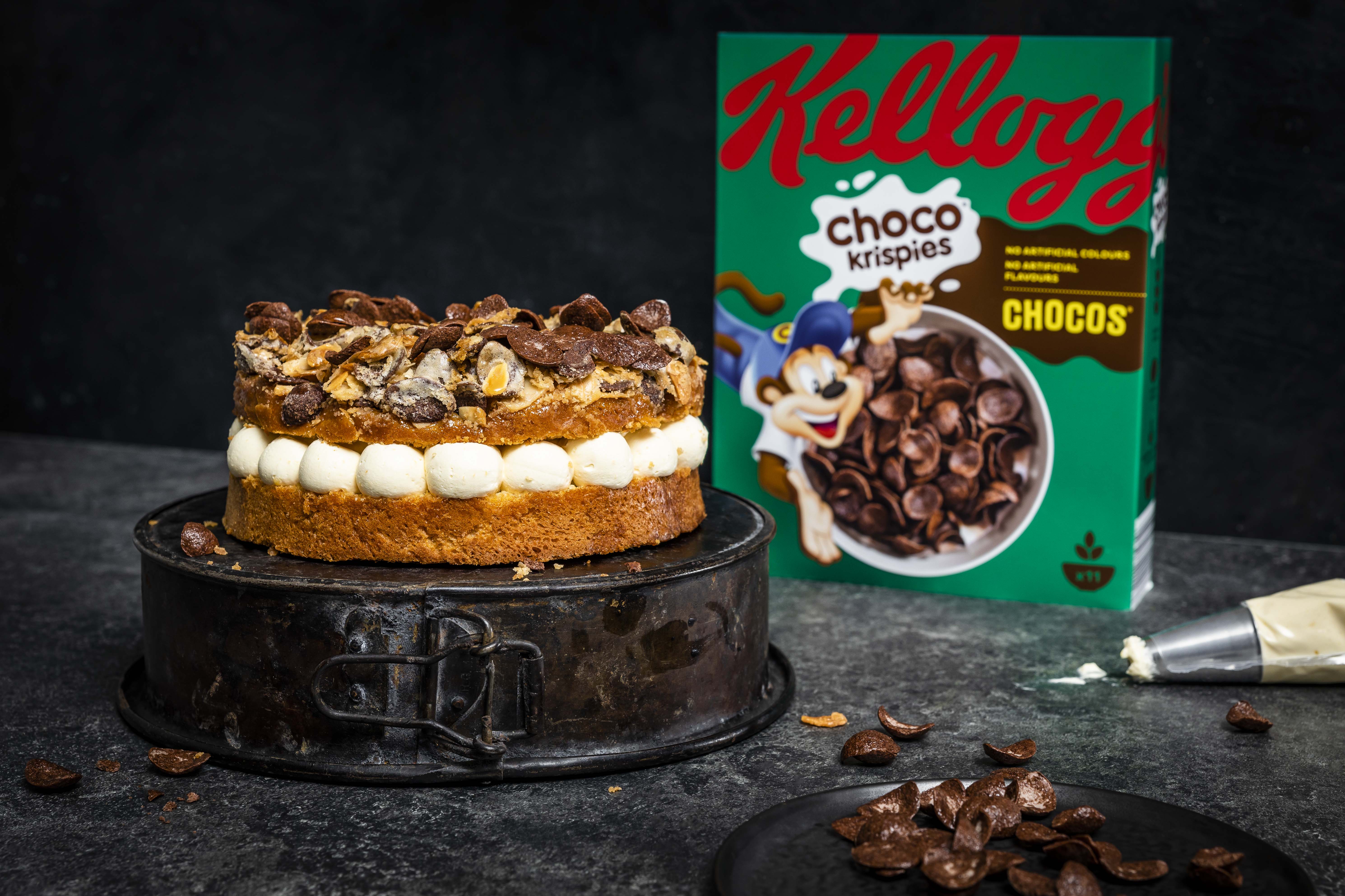 Veganer Bienenstich mit Schoko-Crunch – Kellogg's Shop Veganer Bienenstich mit Schoko-Crunch – Kellogg's Shop