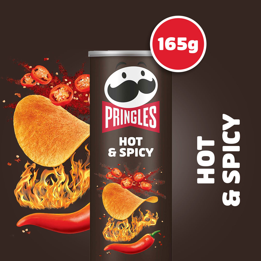 Pringles Hot & Spicy - 8x 165g