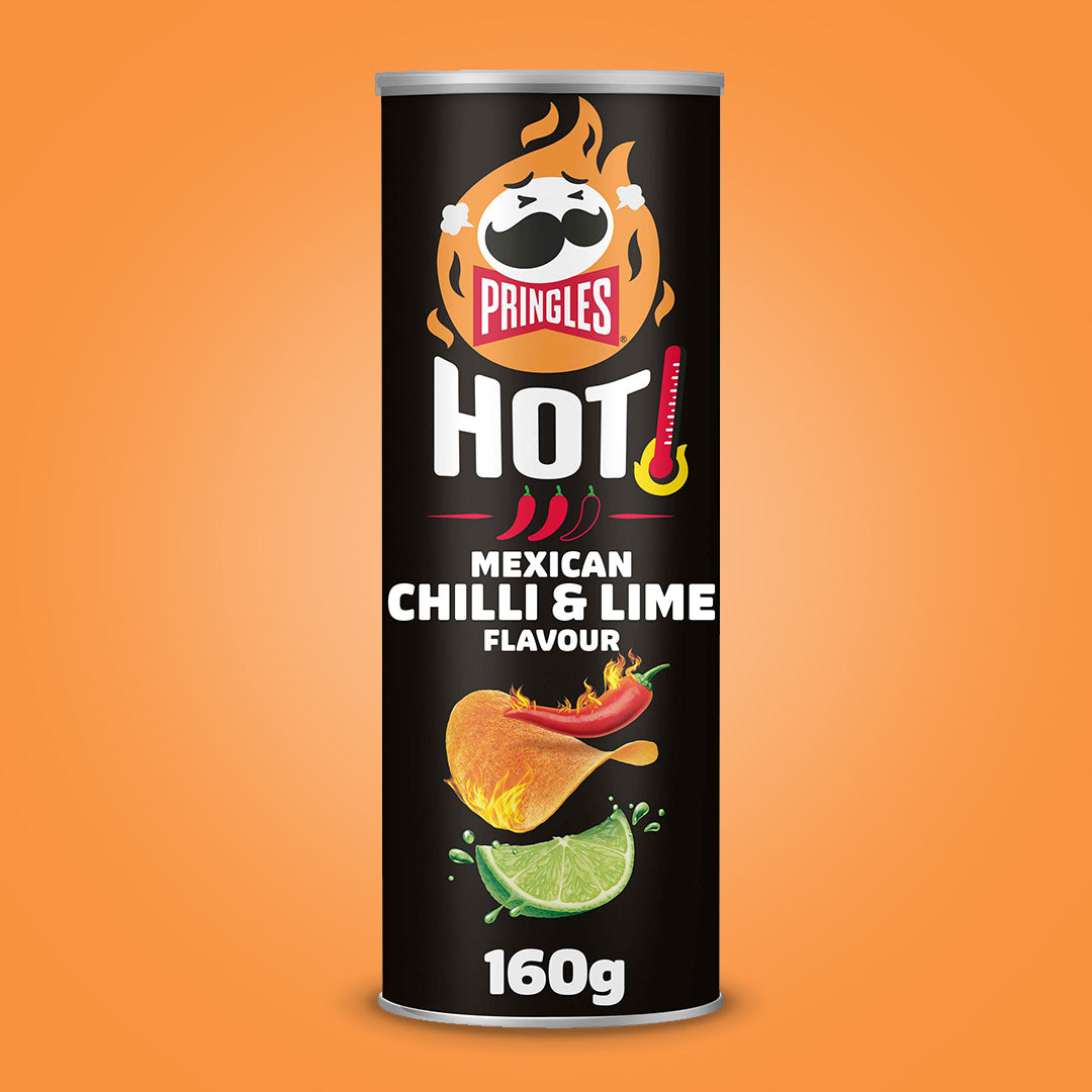 Pringles Hot Mexican Chilli & Lime Flavour - 8x 160g