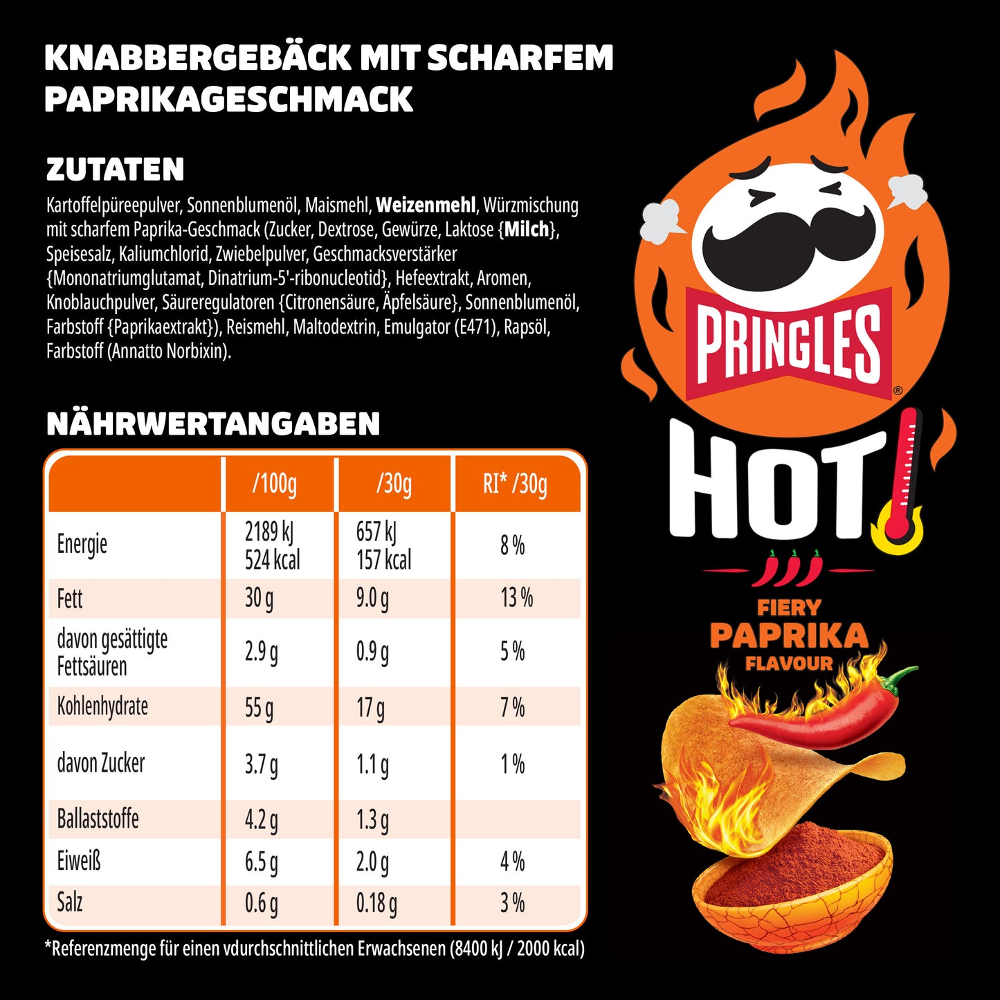 Hot Fiery Paprika - 8x 160g