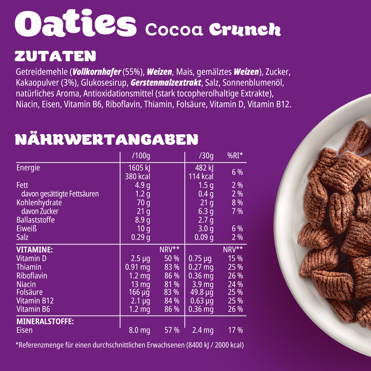 Oaties Cocoa Crunch - 10x 360g