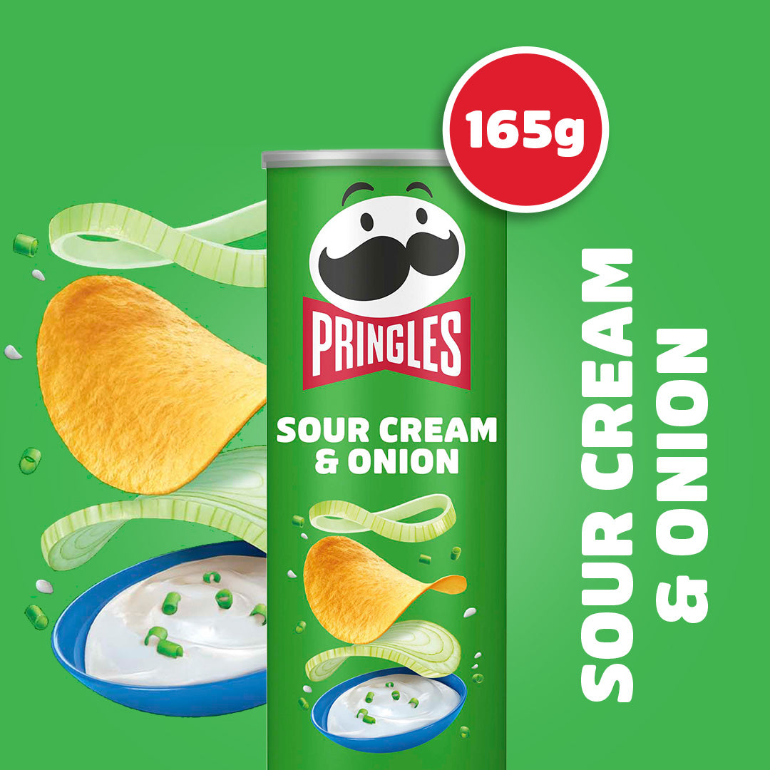 Pringles Sour Cream & Onion - 165g