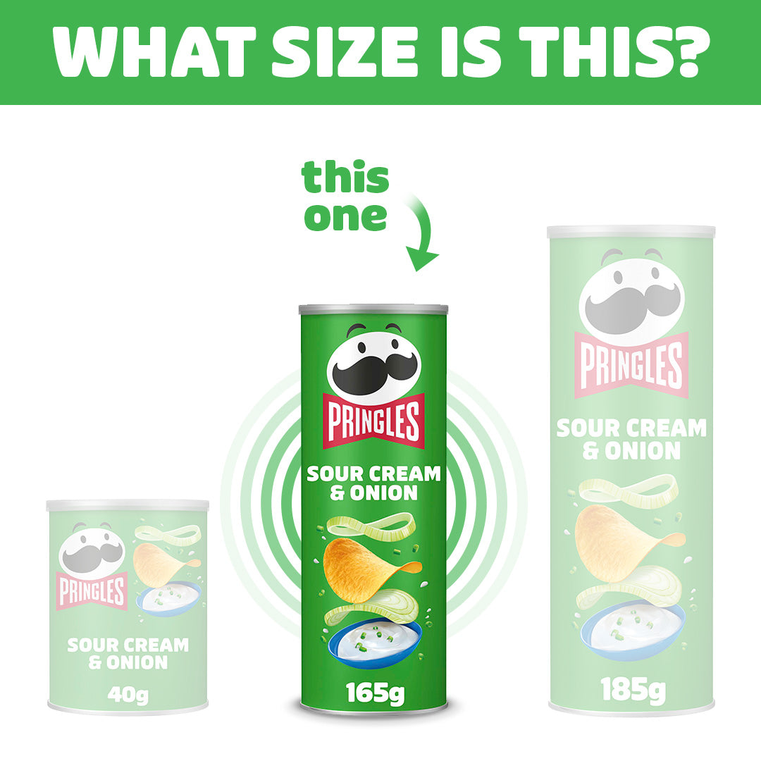 Pringles Sour Cream & Onion - 165g