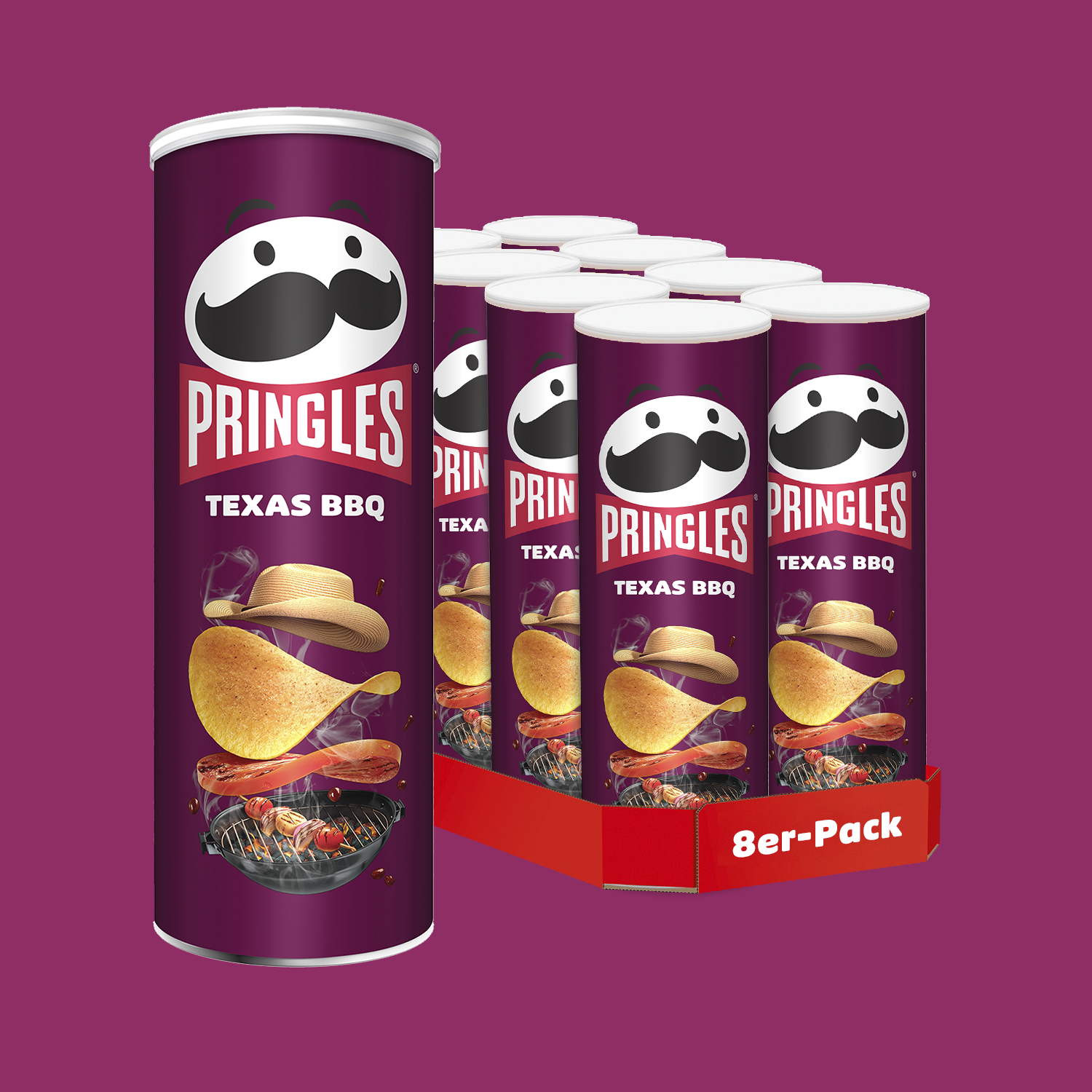 Pringles Texas BBQ Sauce 8x165g 8er Pack Kellogg s Shop Kellogg s Pringles Texas BBQ Sauce 8x165g 8er Pack Kellogg s Shop Kellogg s