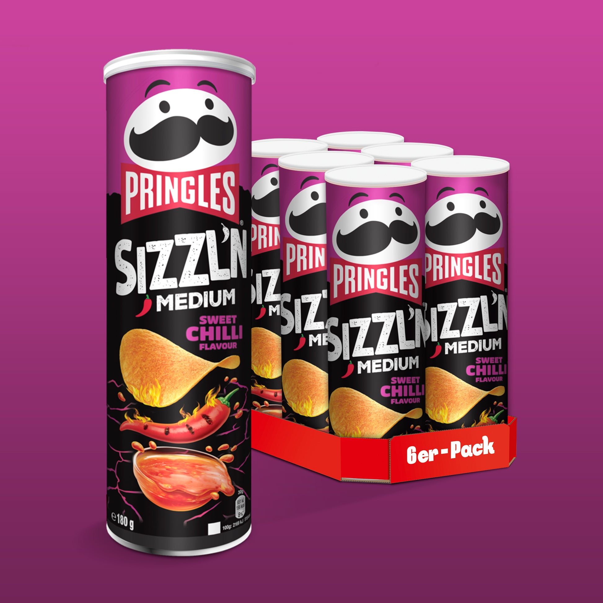 Pringles Sizzl\'n Sweet Chilli 180g Shop – Flavour Kellogg\'s