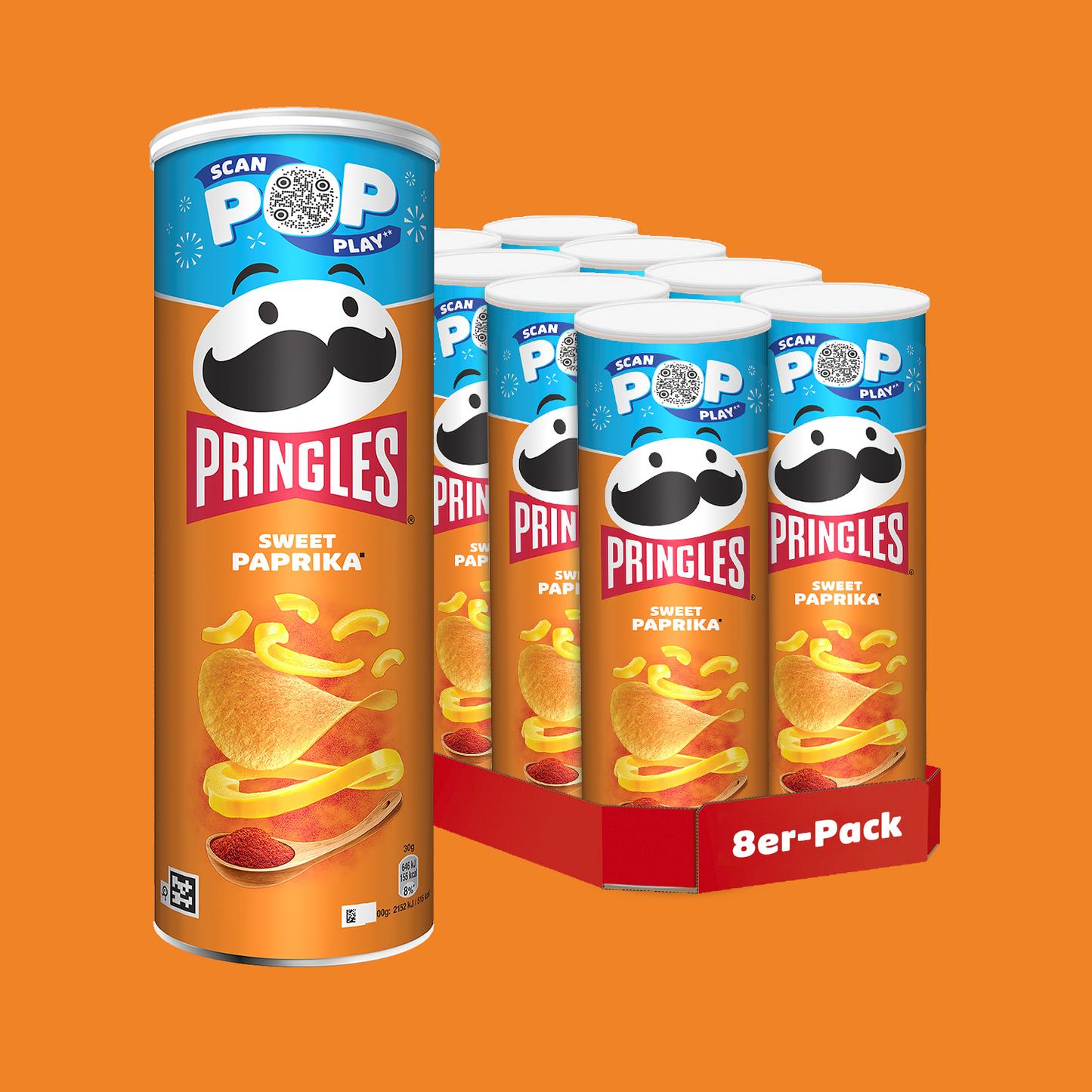 Pringles Sweet Paprika - 8x 165g