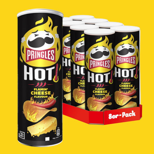 Pringles Hot Flamin' Cheese Flavour - 8x 160g