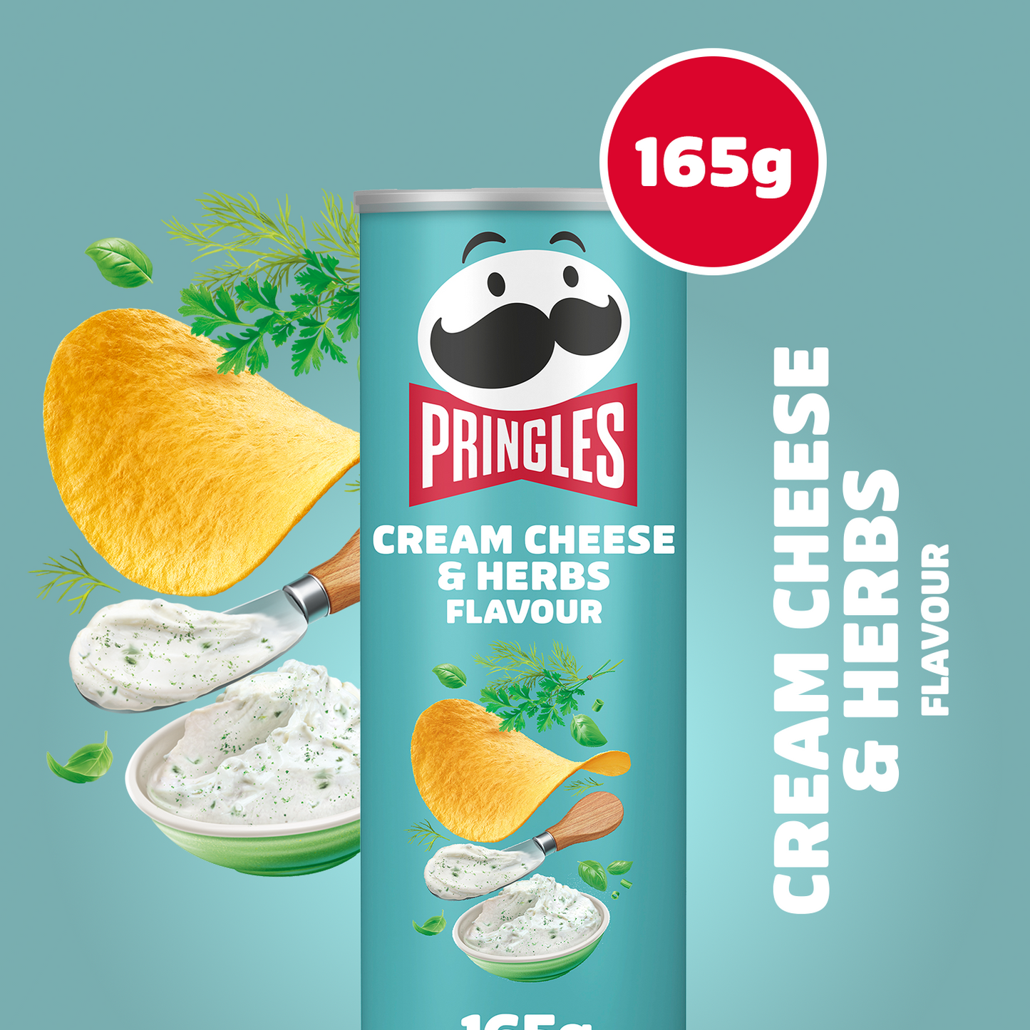 Pringles Cream Cheese & Herbs - 165g