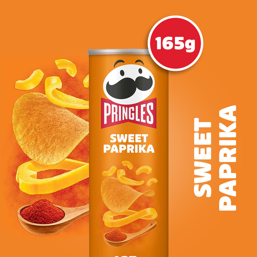 Pringles Sweet Paprika - 8 x 165g