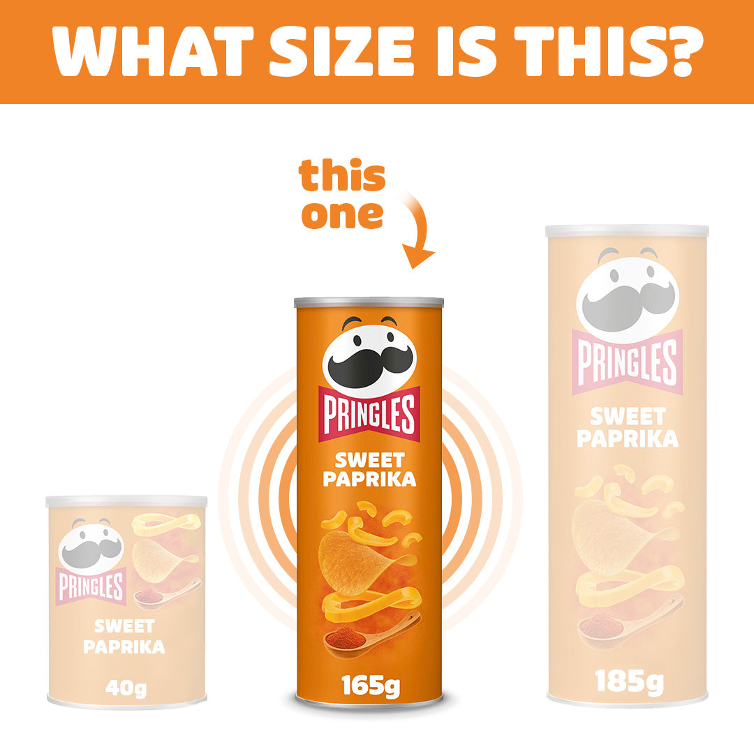 Pringles Sweet Paprika - 8 x 165g