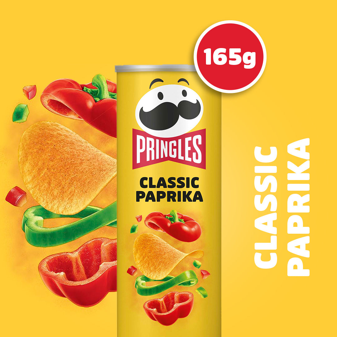 Pringles Classic Paprika - 8 x 165g