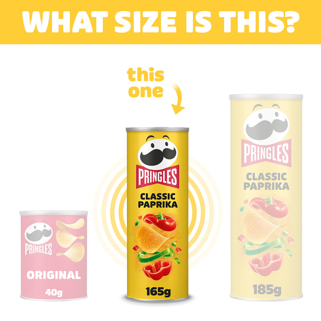 Pringles Classic Paprika - 8 x 165g