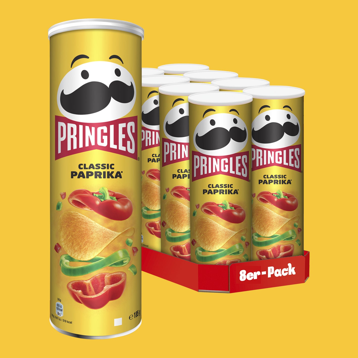 Pringles Classic Paprika - 8 x 165g