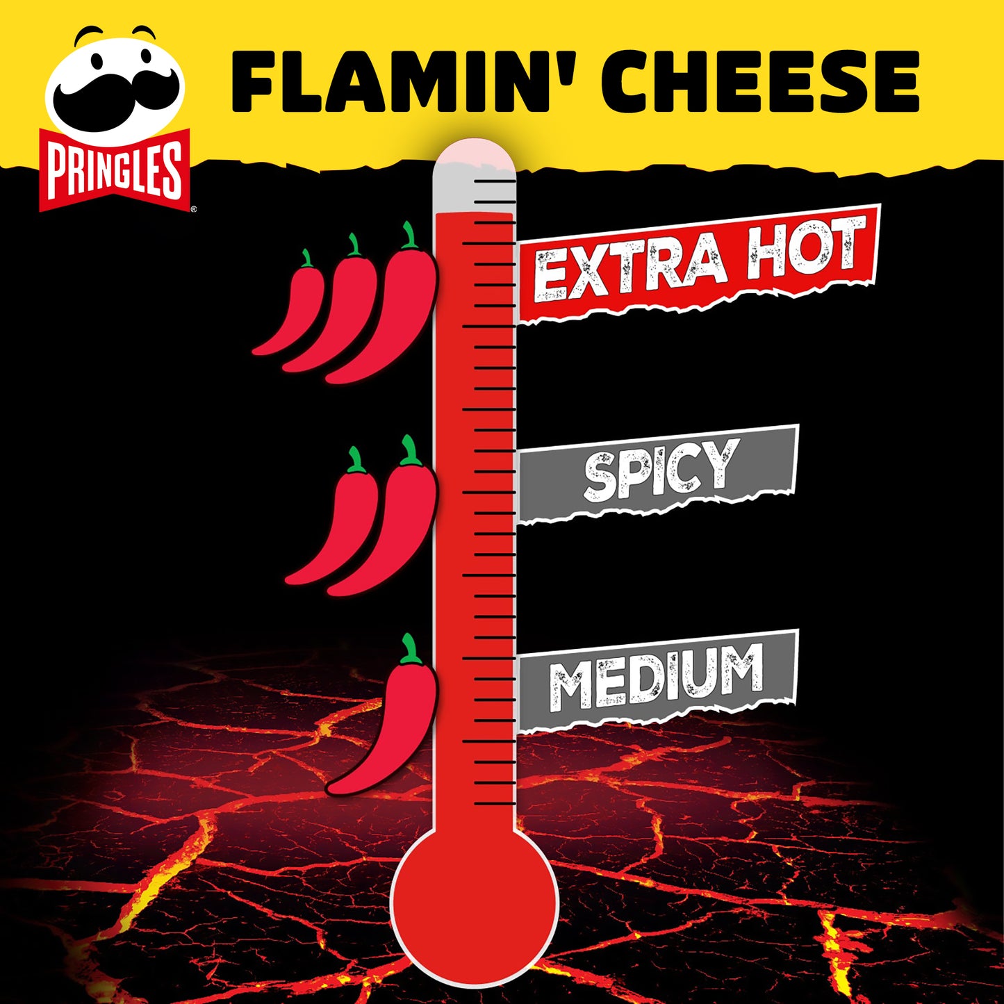 Pringles Hot Flamin' Cheese Flavour - 160g