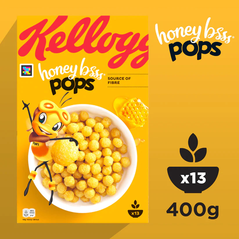 Kellogg's Honey Bsss Pops - 12x 400g