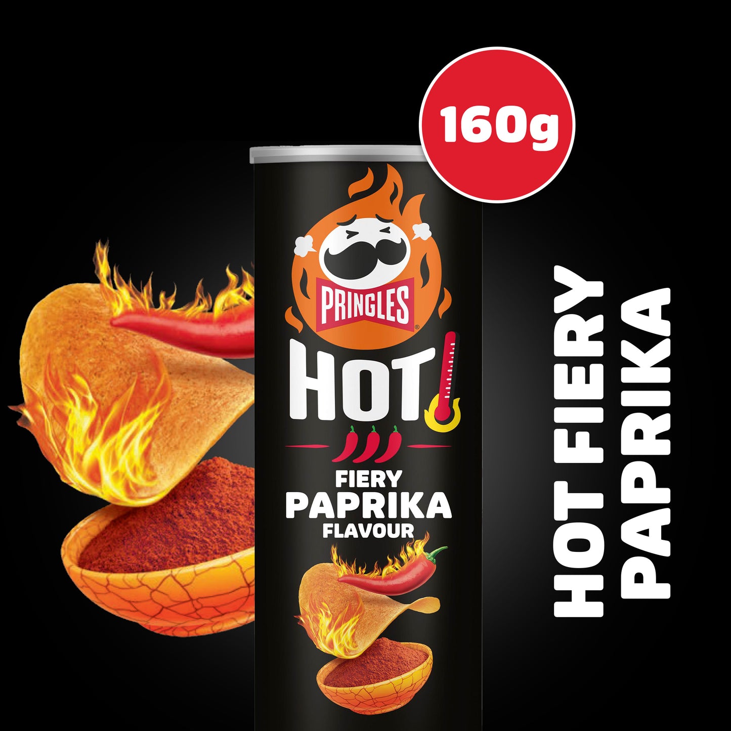 Hot Fiery Paprika - 8x 160g