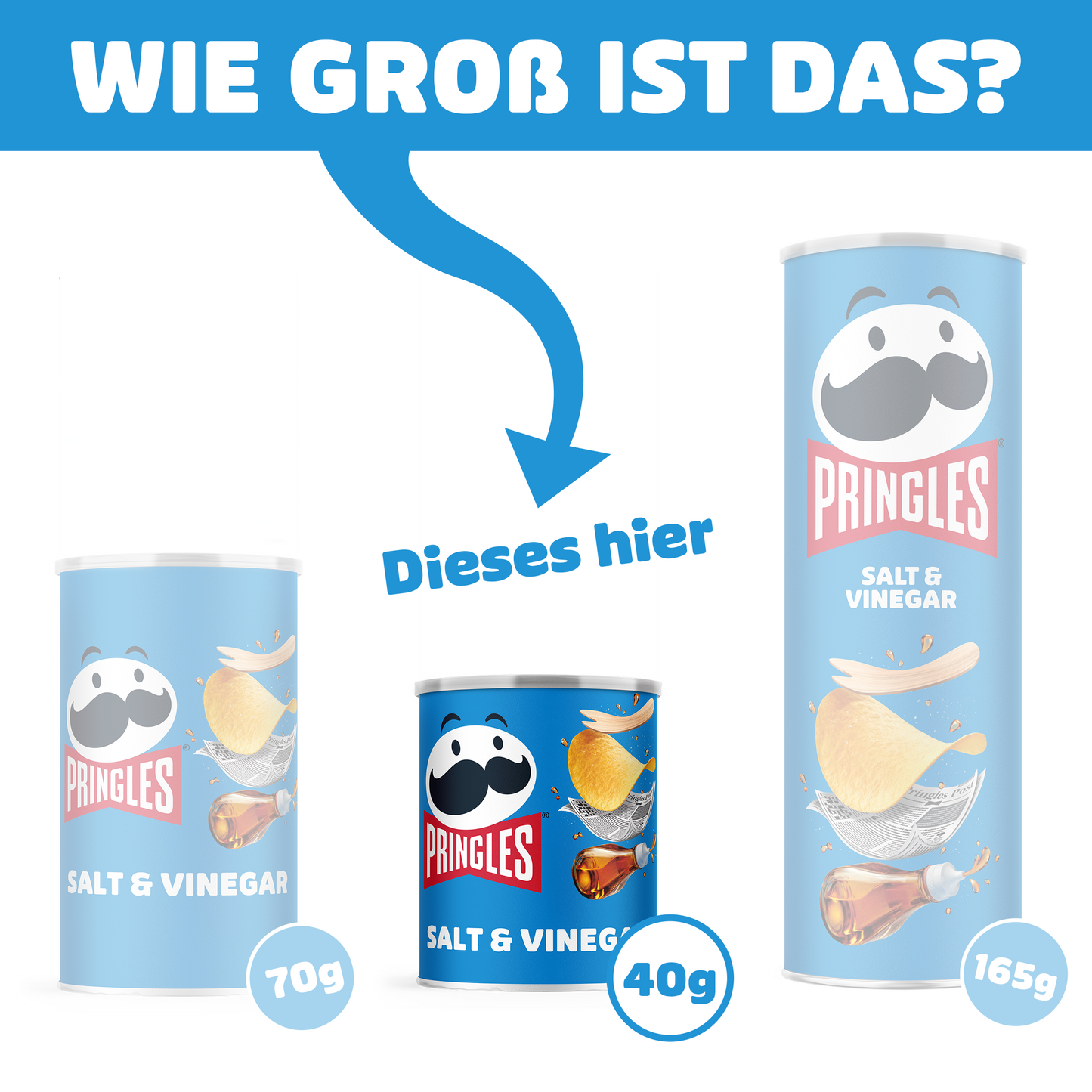 Pringles Salt & Vinegar - 24x 40g