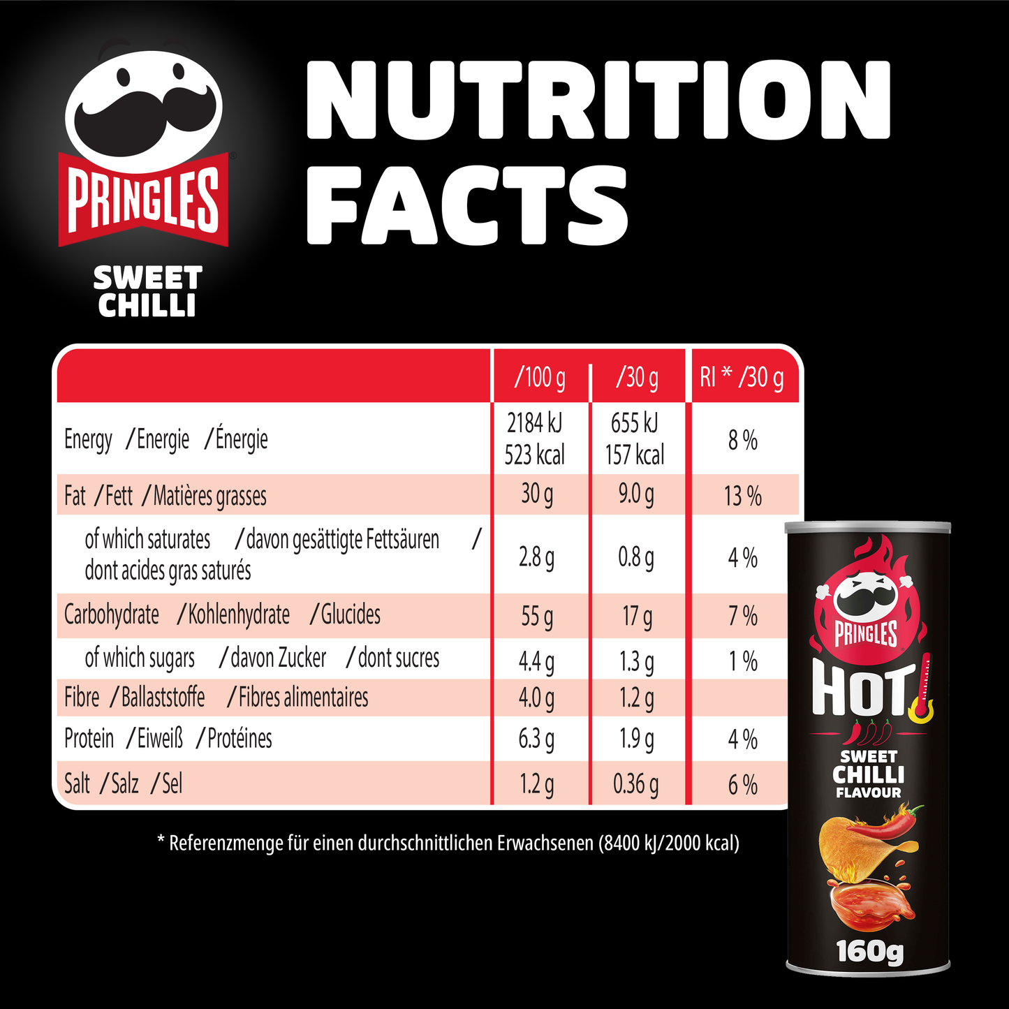 Pringles Original Hot Mix - 6x 160g