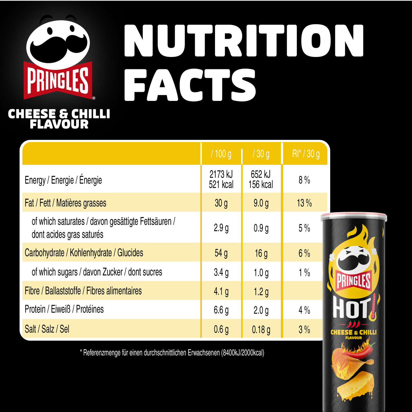 Pringles Original Hot Mix - 8x 160g