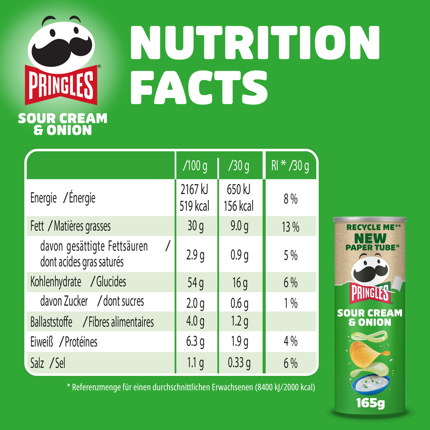 Pringles Original Party Mix - 6x 165g